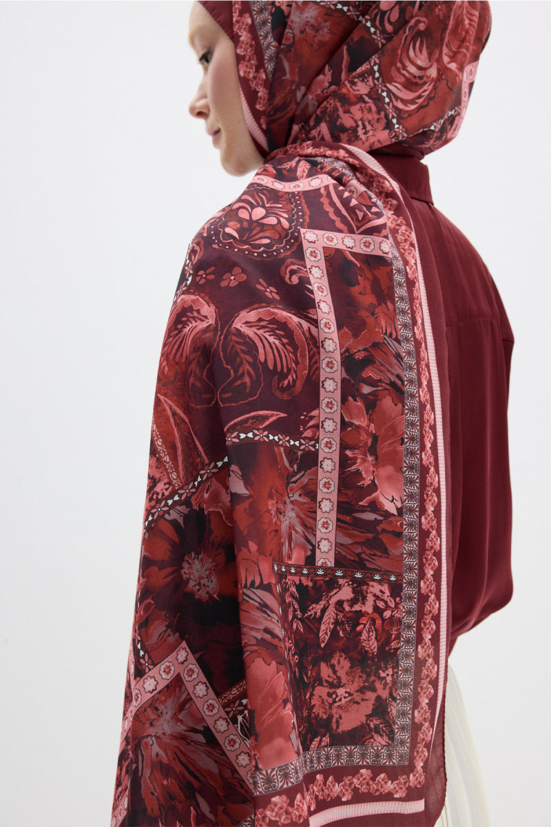 HIBISCUS Şal - Cherry