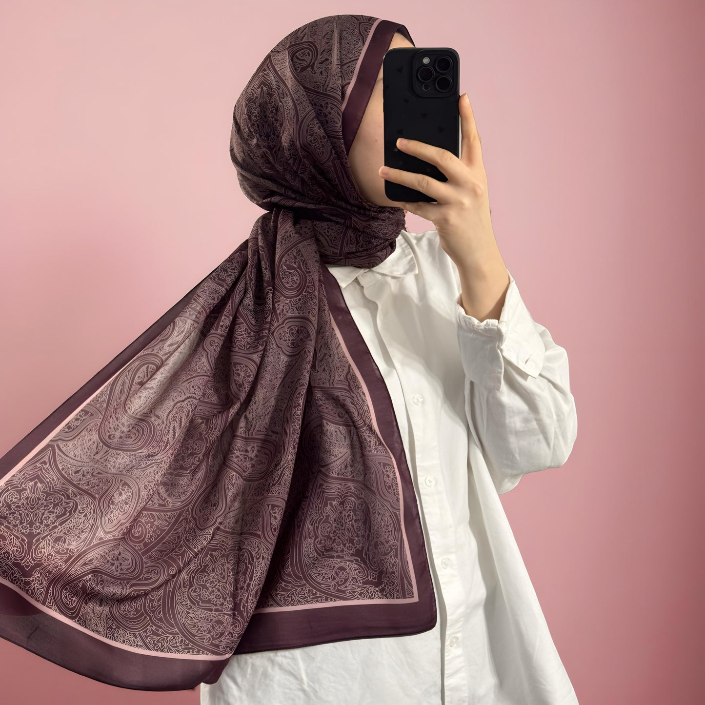 HIJAB ETRO Monaco - Cherry